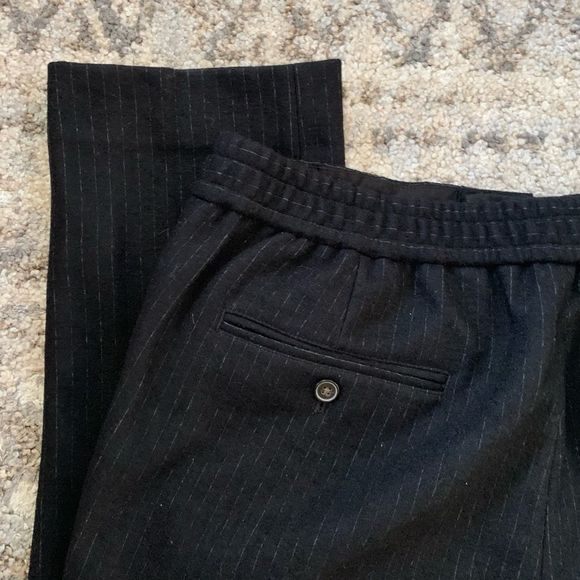 J. Crew Destination Wool Charcoal Gray Pinstripe Pants 32x32 - Picture 7 of 10